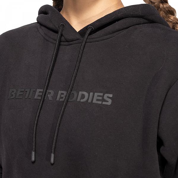 Better Bodies Logo Hoodie - Black (Unisex) Detail 4