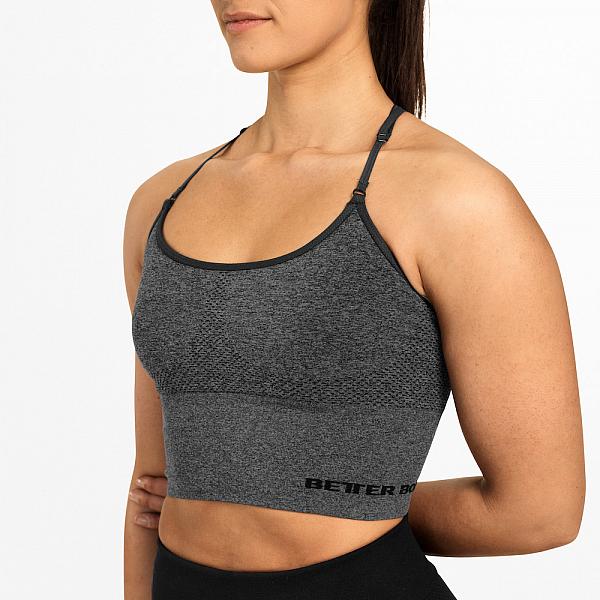Better Bodies Astoria Seamless Bra - Graphite Melange Detail 1