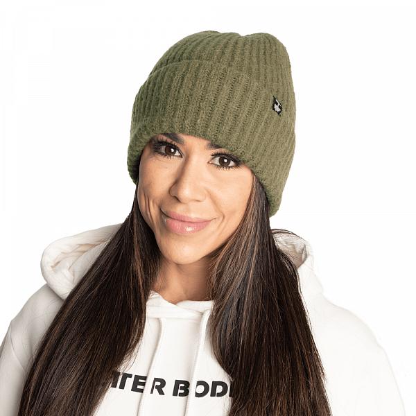 Better Bodies Stockholm Beanie - Washed Green Detail 1
