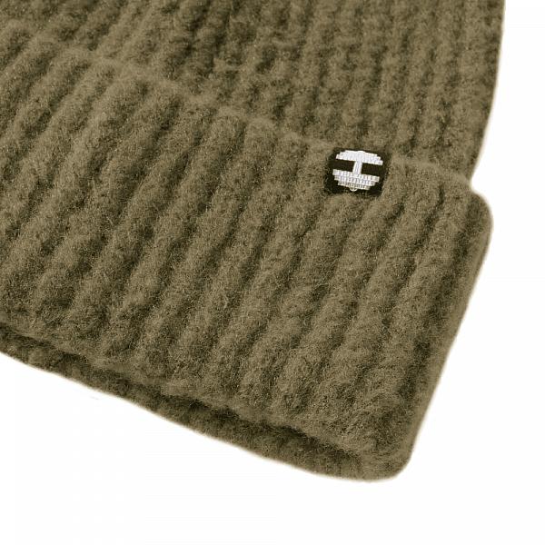 Better Bodies Stockholm Beanie - Washed Green Detail 2