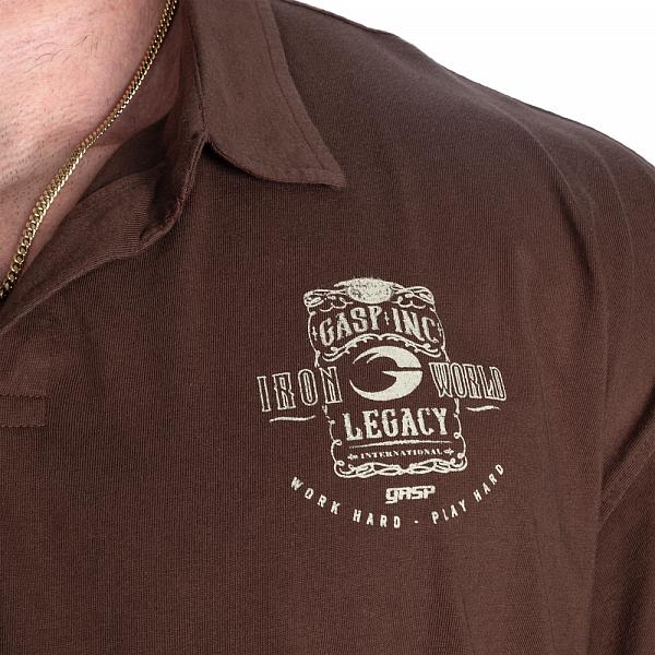 GASP NC Polo Iron Tee - Timber Detail 4