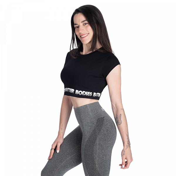 Better Bodies Crop Tee - Black Detail 3