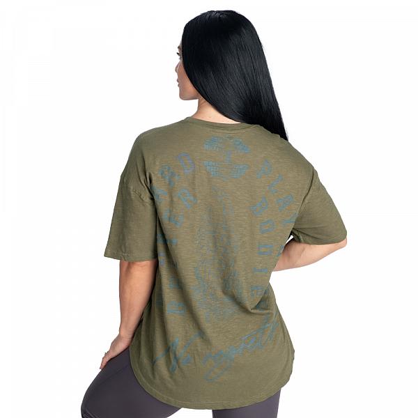 Better Bodies No Regrets Oversized Tee - Washed Green Detail 1