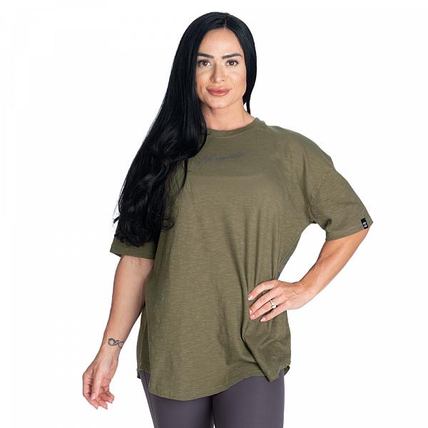 Better Bodies No Regrets Oversized Tee - Washed Green Detail 2