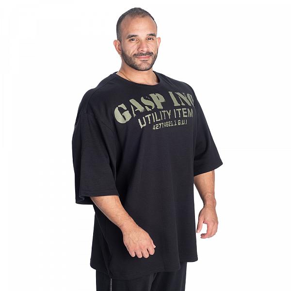 GASP Iron Thermal Tee - Black/Green Detail 3