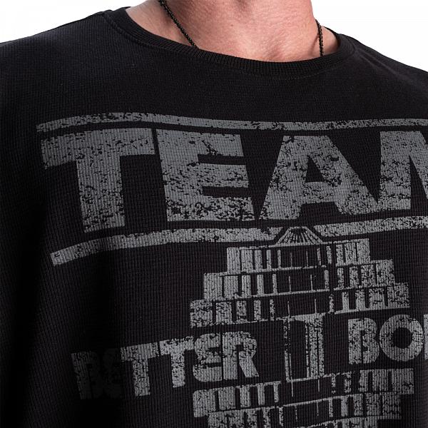 Better Bodies Team Iron Thermal Tee - Black Detail 4