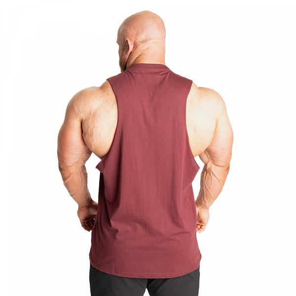 Better Bodies Relentless Cut Out Tank - Maroon Detail 2