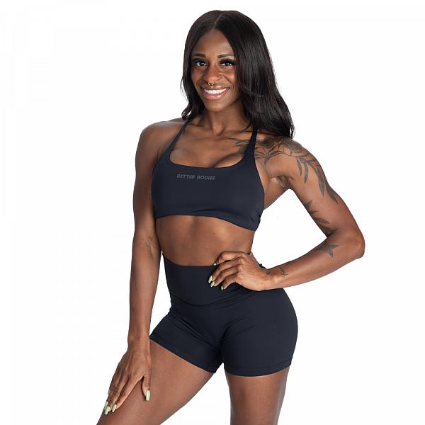 Better Bodies Strappy Bra - Black Detail 1