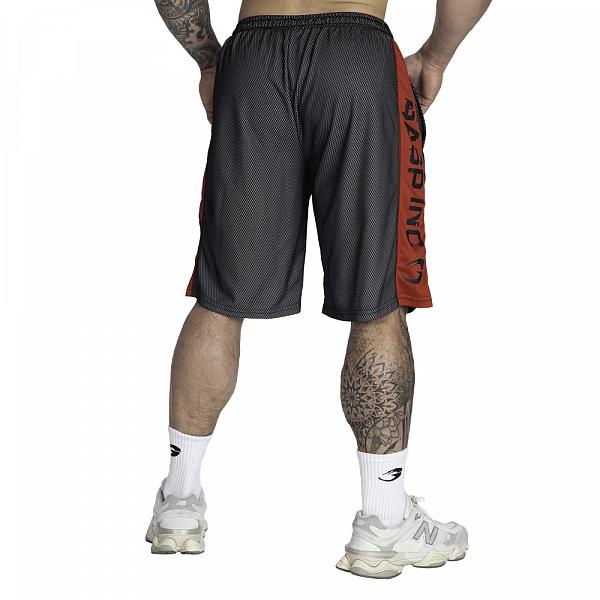 GASP No1 Mesh Shorts - Black/Red Detail 2