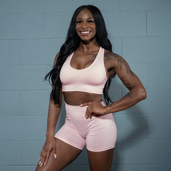 Better Bodies Scrunch Sports Bra - O.G Pink Detail 3